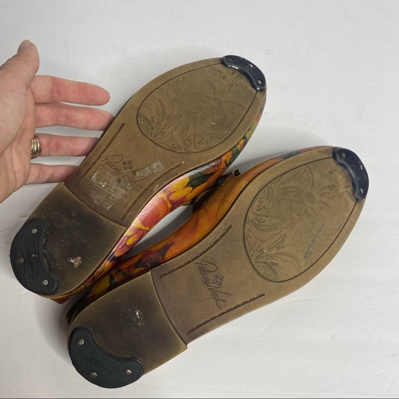 Patricia Nash Fia floral leather multicolor Loafers 6.5 - Picture 7 of 15